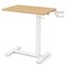 Height Adjustable Mobile Overbed Table with Cup Holder Standing and Bedside Use